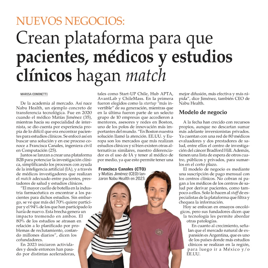 Nabu Health en la prensa